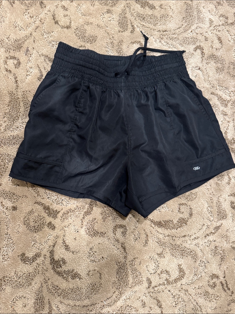 Black Athletic Drawstring Shorts